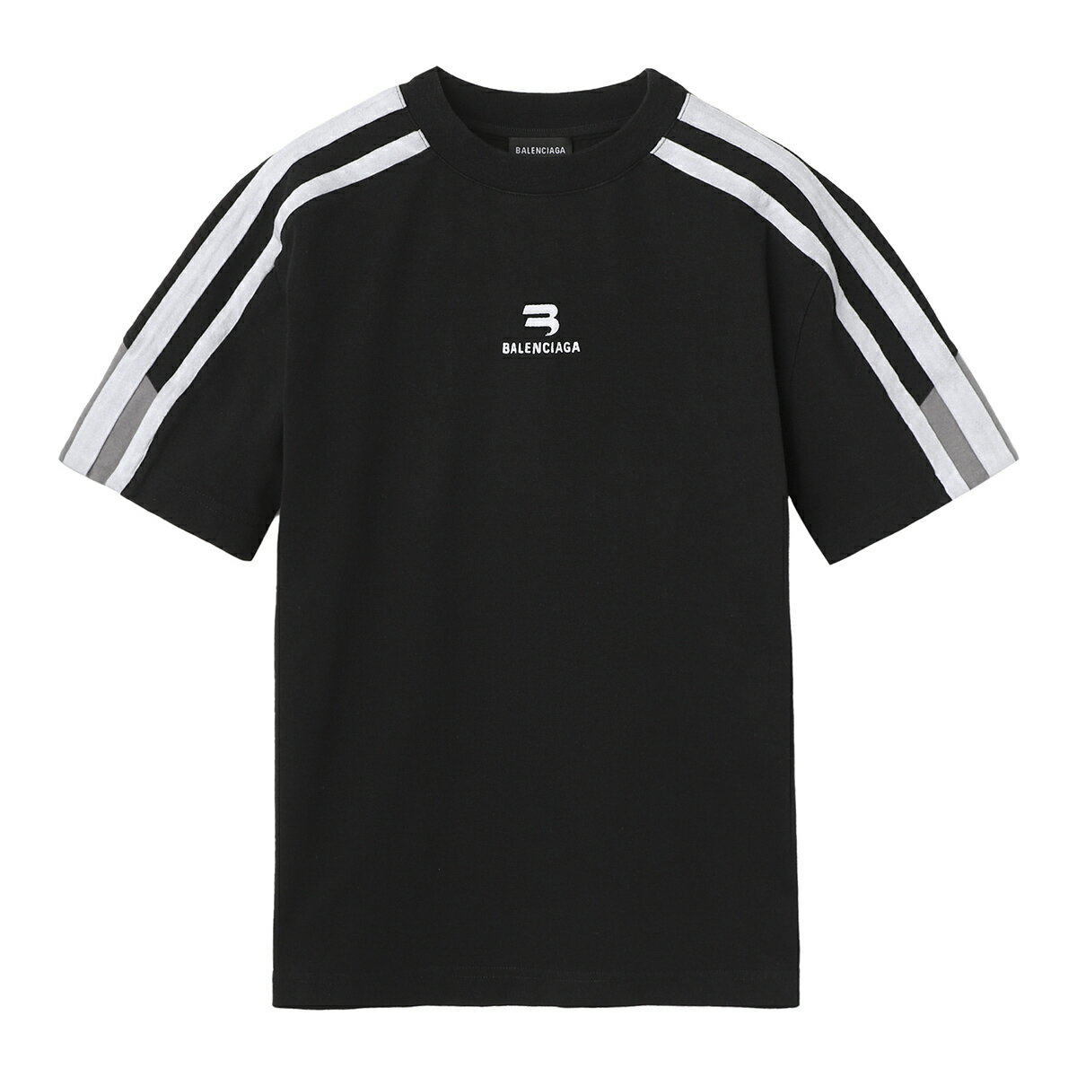 バレンシアガ BALENCIAGA クルーネックTシャツ ブラック メンズ 704070 tmvg4 3869 SPORTY B【返品送料無料】【ラッピング無料】[2022AW]