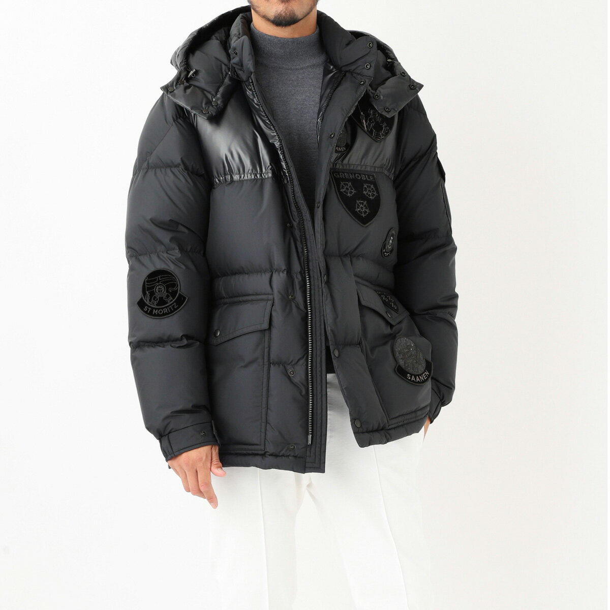 【5/10限定 当選確率1/2 MAX100 POINT BACK ※要エントリー】【アウトレット】モンクレール MONCLER ダウンジャケット ブラック hyoseris 1a00119 54a81 999 HYOSERIS【返品送料無料】 2022AW