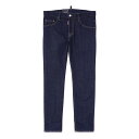 ディースクエアード DSQUARED2 ボタンフライジーンズ ブルー メンズ s74lb1198 s30664 470 SKATER JEAN【返品送料無料】【ラッピング無料】