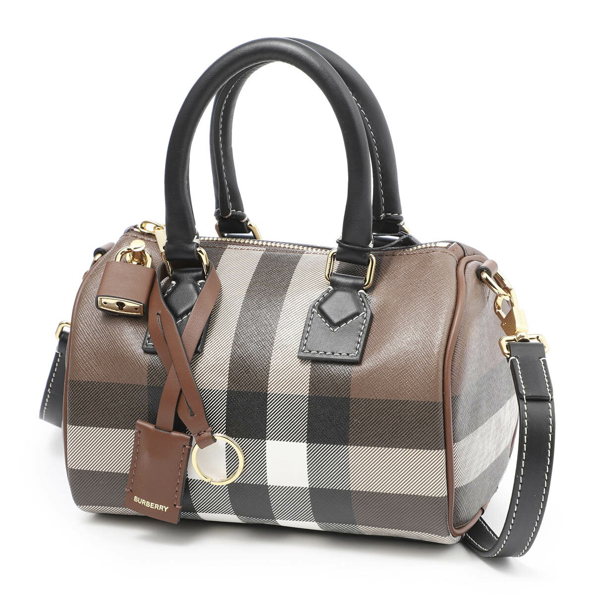 バーバリー BURBERRY ボーリングバッグ ショルダーバッグ ブラウン レディース 8053496 darkbirchbrown LL MN BOWLING BAG【あす楽対応_関東】【返品送料無料】【ラッピング無料】のサムネイル