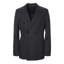 【アウトレット】【ラスト1点】セリーヌ CELINE ダブルジャケット ブラック 2v21j 650d 38no CLASSIC JACKET【返品送料無料】 2022AW