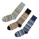 ポールスミス Paul Smith 靴下 3足セット ソックス マルチカラー メンズ m1a sock jpackm 92 MEN SOCK 3 PACK【返品交換不可】【ラッピング無料】