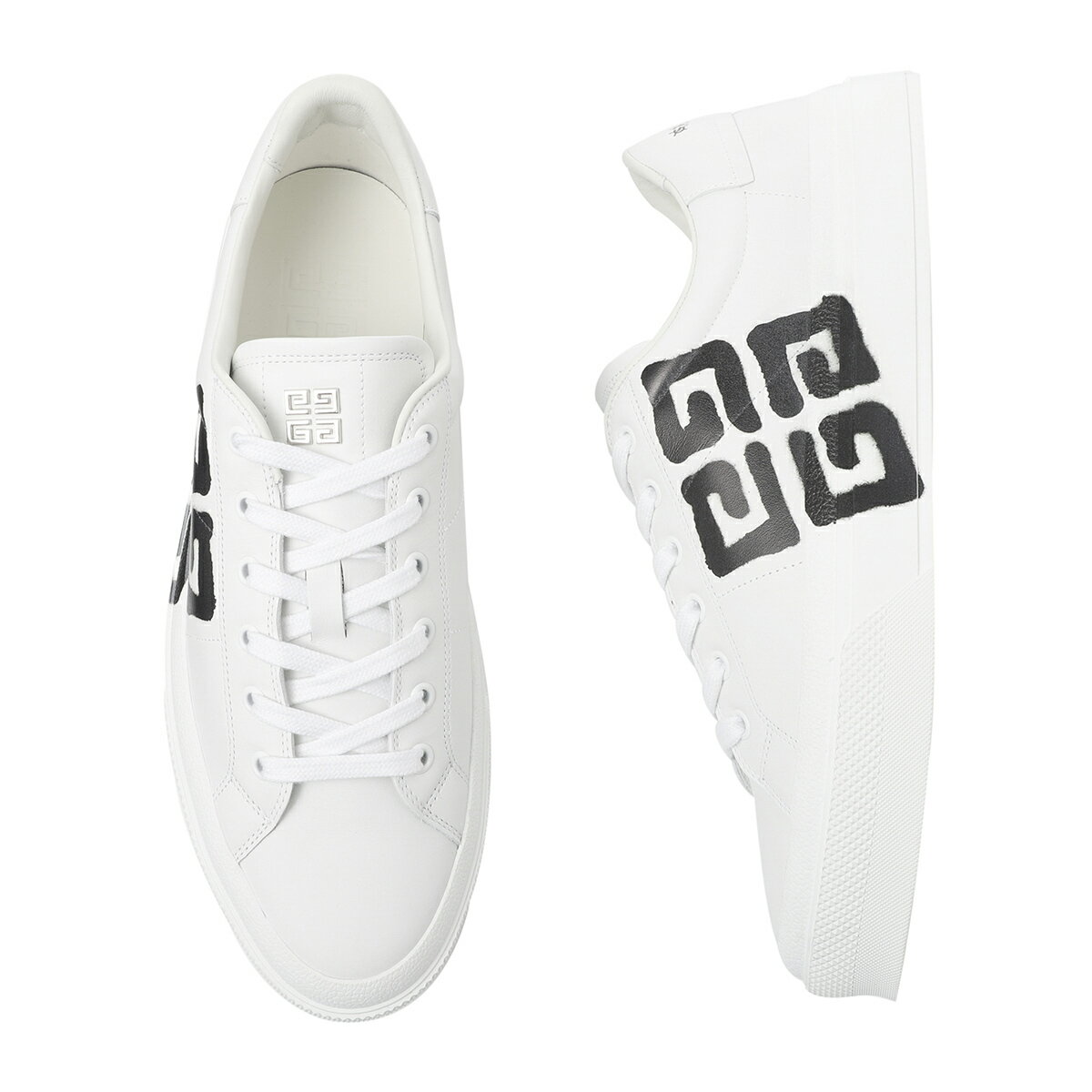 ジバンシー GIVENCHY スニーカー ホワイト メンズ 大きいサイズあり bh005vh13p 116 CITY SPORT TAG EFFECT 4G PRINT LEATHER SNEAKERS【あす楽対応_関東】【返品送料無料】【ラッピング無料】