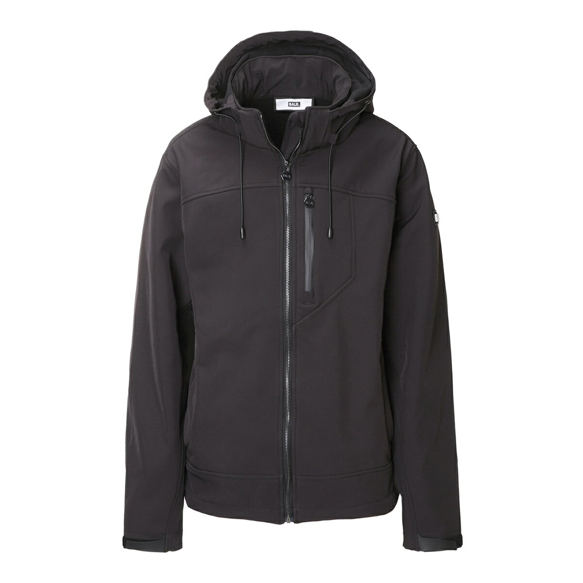 ボーラー BALR. ブルゾン ブラック メンズ joseph badge softshelljacket jetblack BADGE SOFT SHELL JACKET【返品送料無料】【ラッピング無料】