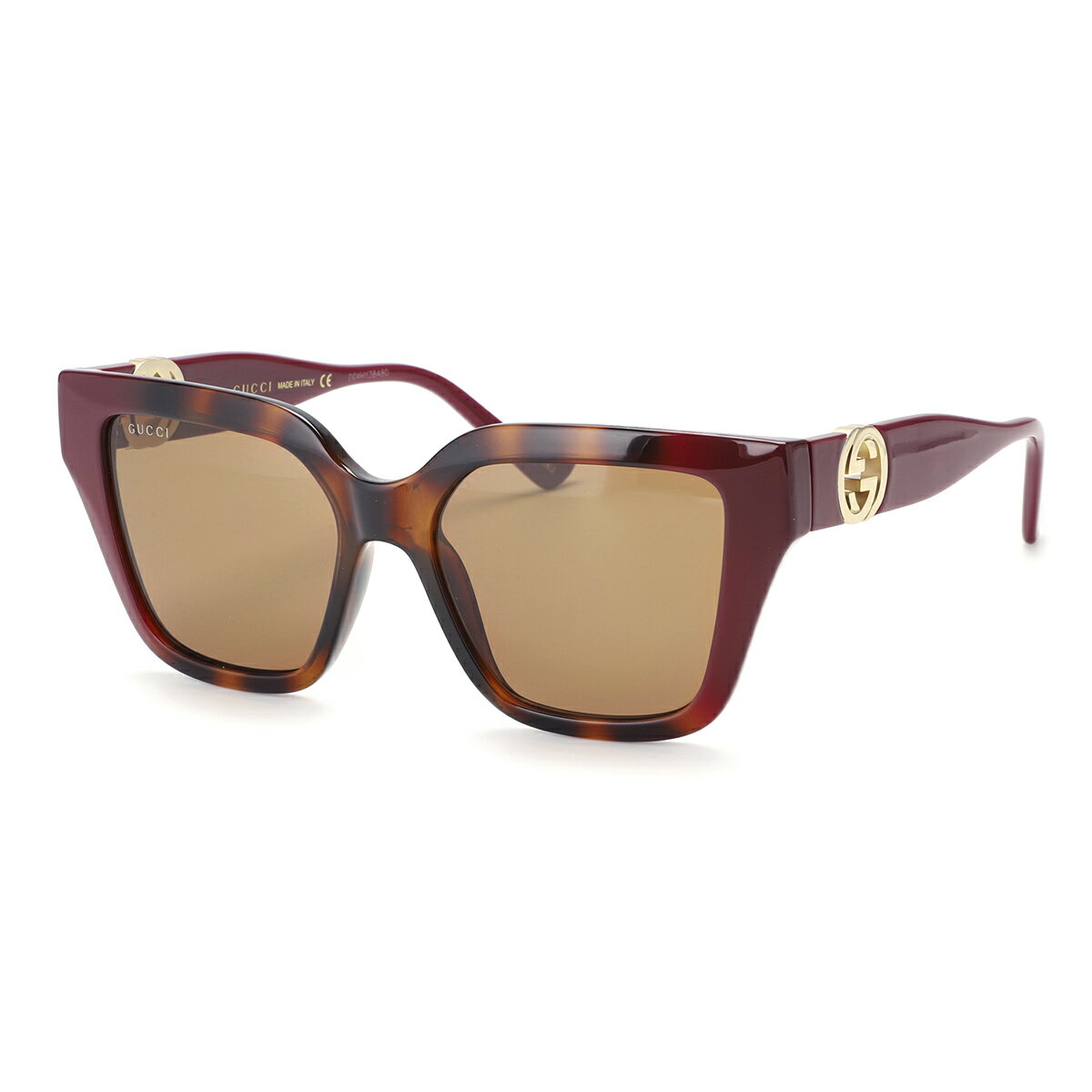 グッチ サングラス（レディース） 【アウトレット】グッチ GUCCI サングラス ブラウン 681138 j1691 6223 RECTANGULAR-FRAME SUNGLASSES【返品送料無料】