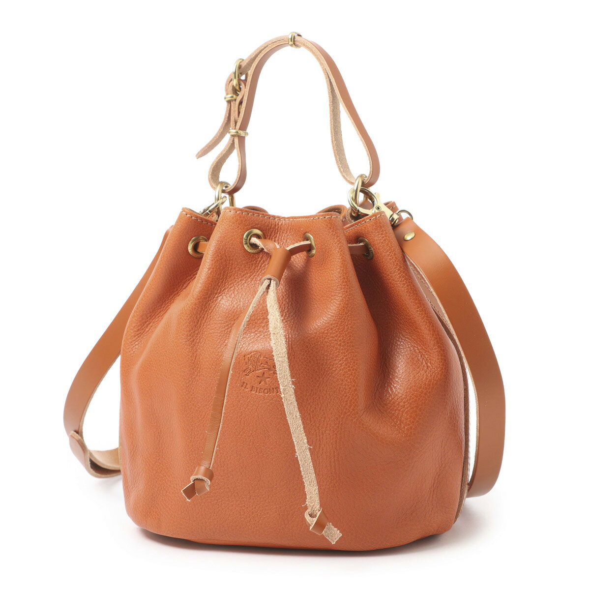 イルビゾンテ IL BISONTE ハンドバッグ ショルダーバッグ レディース bbu001 pv0001 ca127b caramel BBU001 BUCKET BAG【返品送料無料】【ラッピング無料】 2