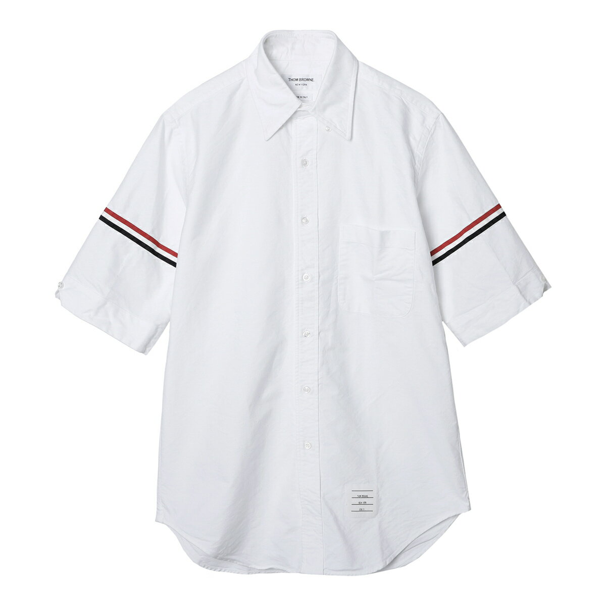 【アウトレット】【ラスト1点】トムブラウン THOM BROWNE. ボタンダウン 半袖シャツ カジュアルシャツ ホワイト メンズ mws242a 06177 100【返品送料無料】のサムネイル