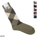 【ネコポス対応(2点まで)】ハリソン HALISON 靴下 ソックス メンズ 522280 in olive 相当サイズ 25-27cm【返品交換不可】
