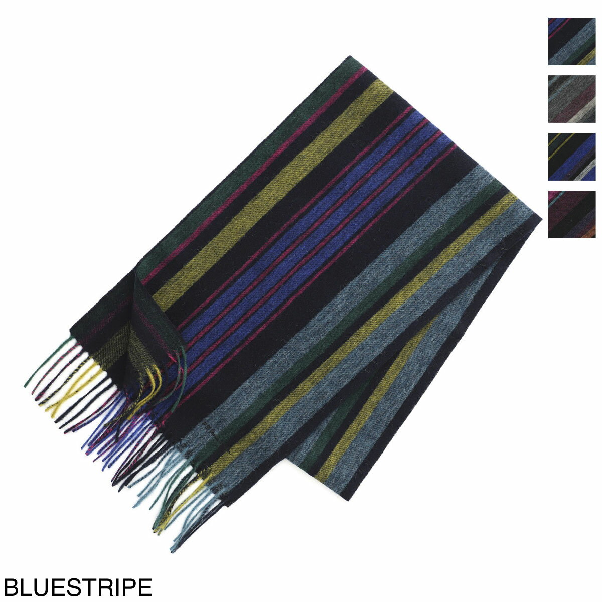 ポールスミス マフラー（メンズ） 【アウトレット】ポールスミス Paul Smith マフラー m2a 150k j200 47 SCARF TRENT STRIPE【返品送料無料】[2022AW]