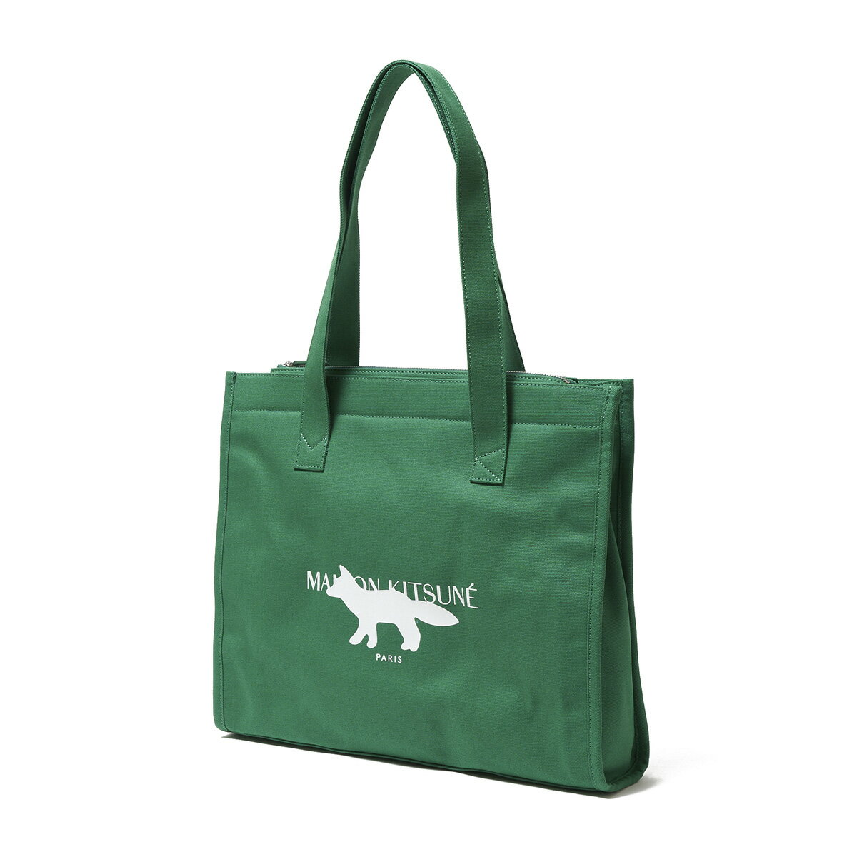 メゾンキツネ MAISON KITSUNE トートバッグ グリーン iu05154ww0052 deepgreen【返品送料無料】[2022AW]