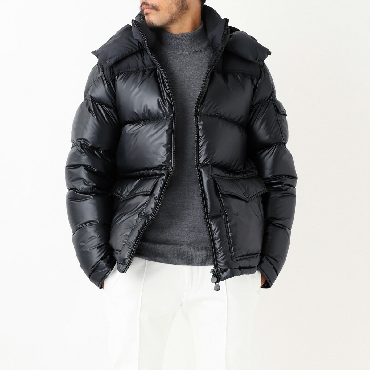 モンクレール MONCLER ダウンジャケット ブラック masaya 1a00255 595zj 999 MASAYA【返品送料無料】[2022AW]