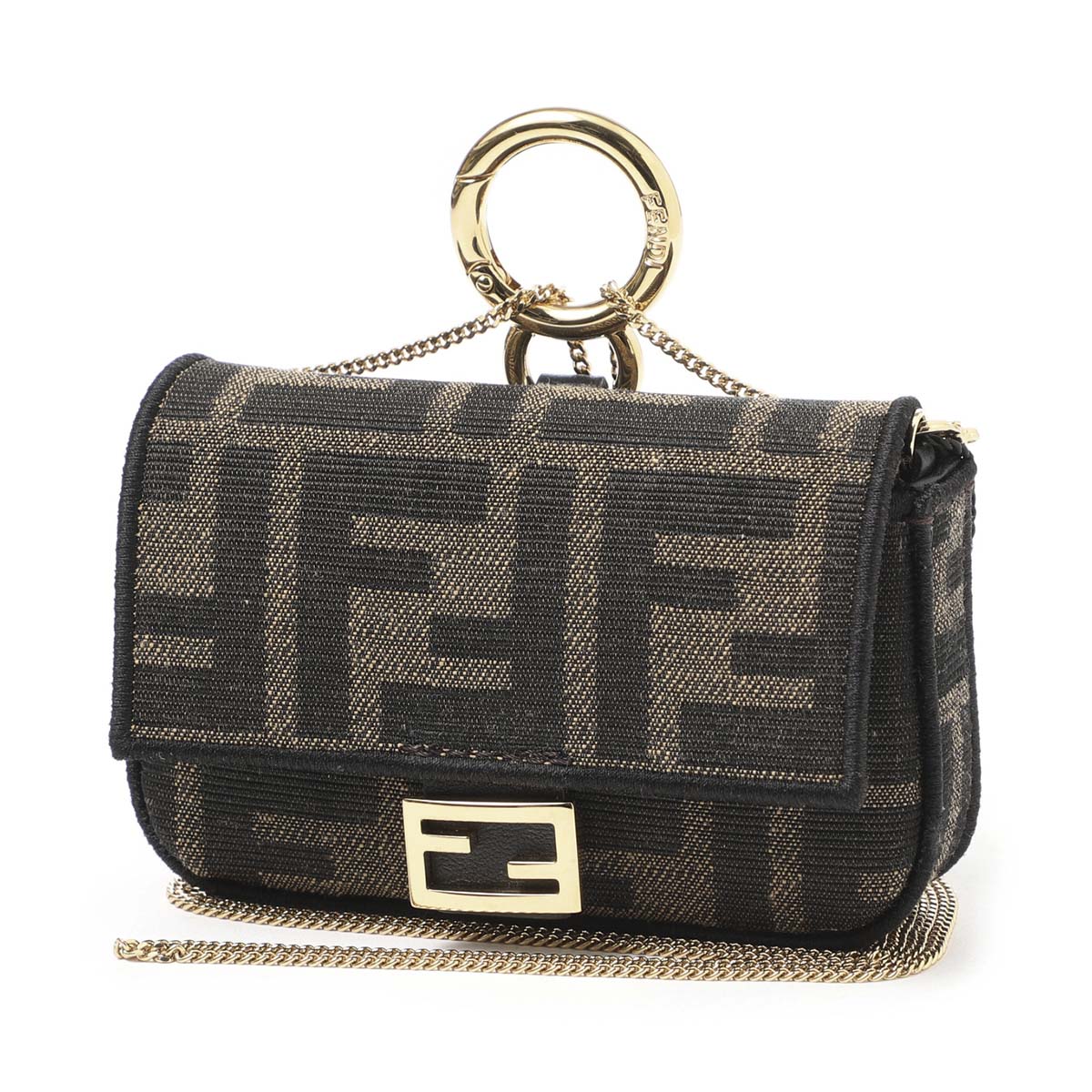 フェンディ FENDI チャーム バッグチャーム ブラウン レディース 7ar844 a6v5 f17u4 NANO BAGUETTE【返品送料無料】のサムネイル