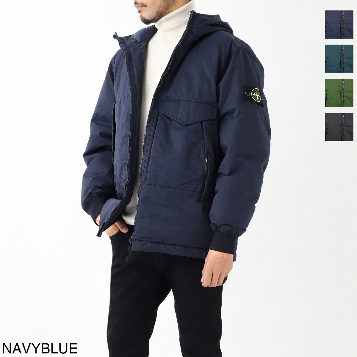 ストーンアイランド ストーンアイランド STONE ISLAND ダウンジャケット フード付きブルゾン 771541421 v0020 41421 OPAQUE NYLON TWILL DOWN【返品送料無料】