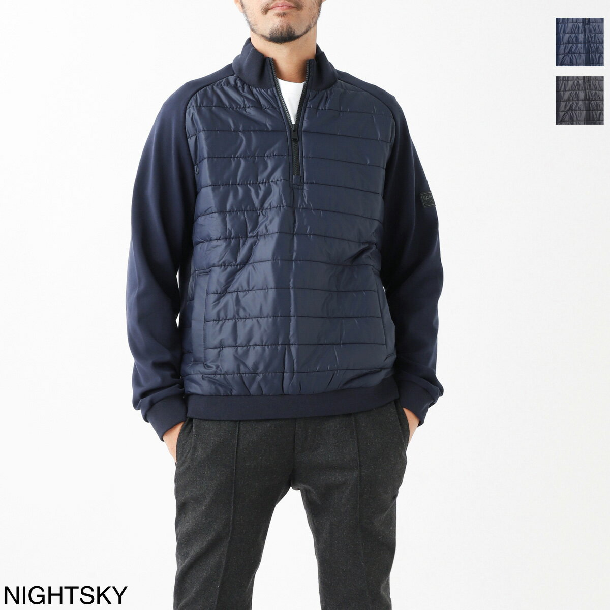 バブアー Barbour 中綿切り替え カットソー mqs0017ny71 nightsky BARBOUR INTERNATIONAL【返品送料無料】