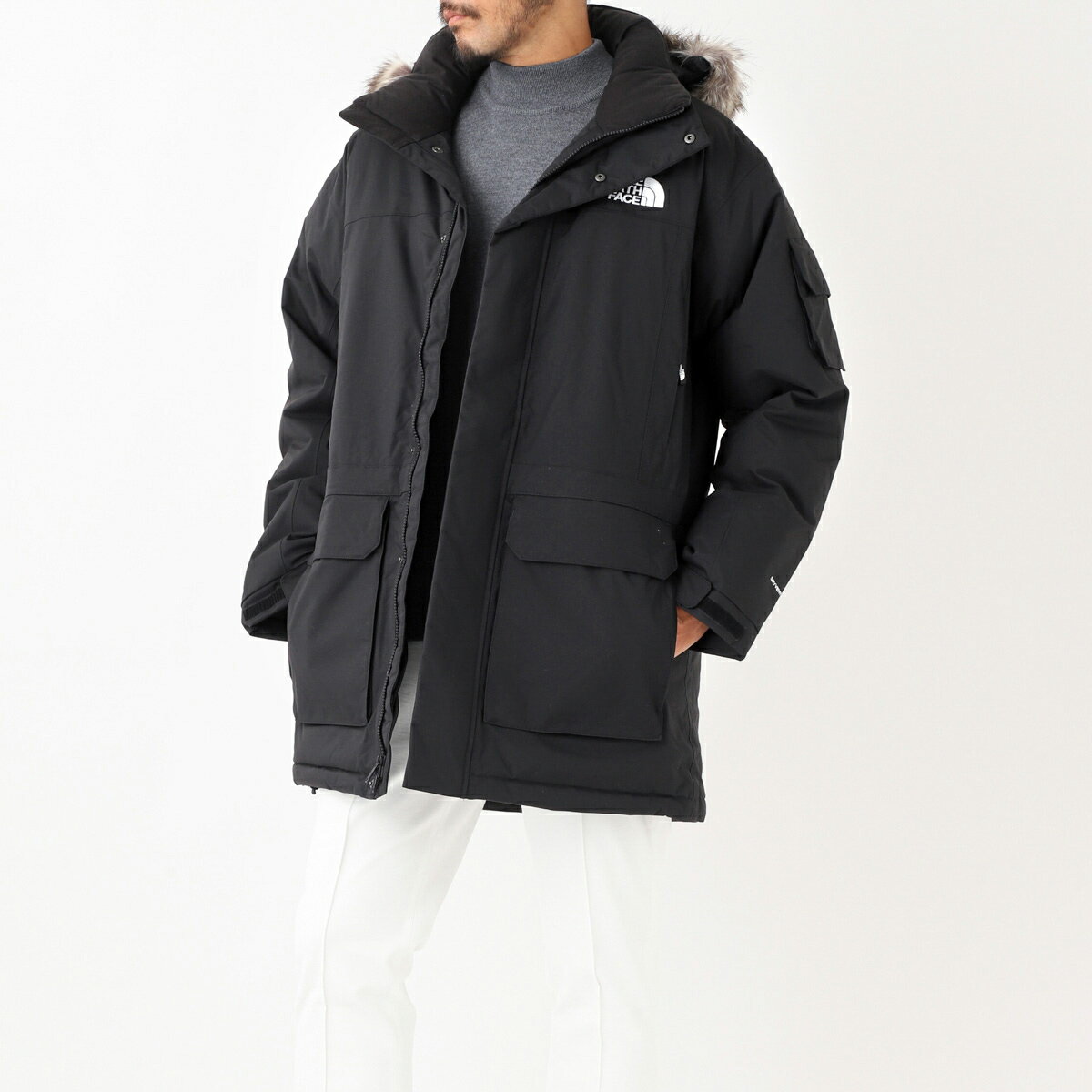 ノースフェイス THE NORTH FACE ダウンコート ブラック nf0a4m8g jk3 RECYCLED MCMURDO JACKET