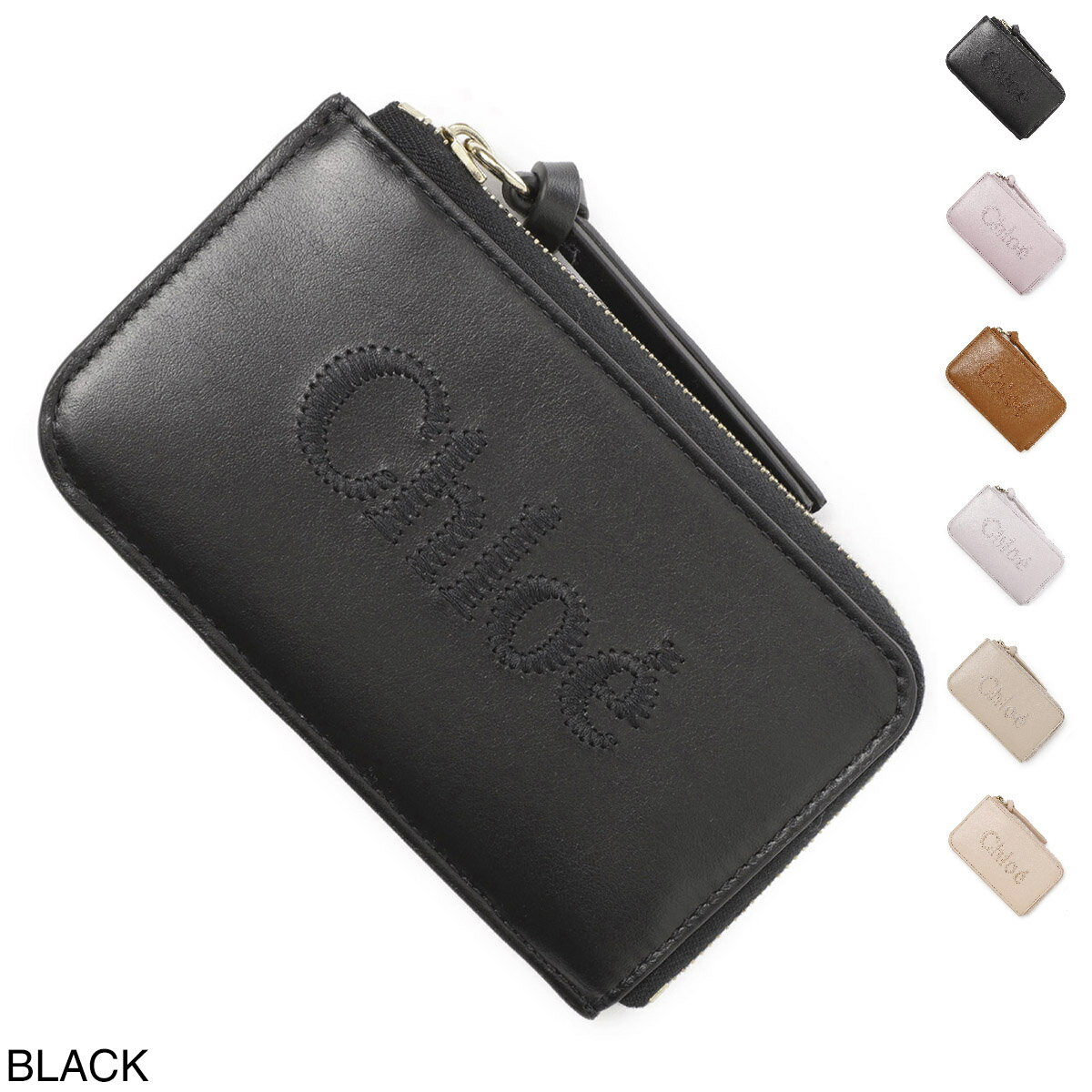 クロエ 名刺入れ クロエ Chloe カードケース chc23sp866i10 001 black CHLOE SENSE【返品送料無料】[2023AW]