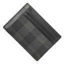 【アウトレット】バーバリー BURBERRY マネークリップ付き カードケース グレー メンズ 8064600 charcoal MS CHASE BRT【返品送料無料】【ラッピング無料】 2023SS