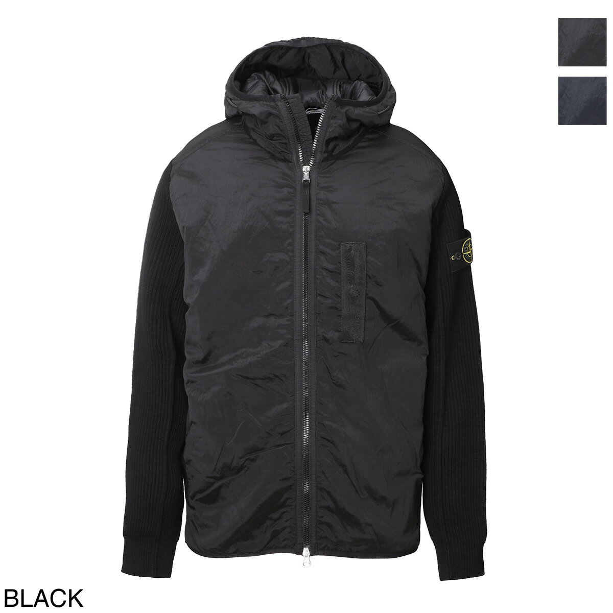 ストーンアイランド STONE ISLAND 中綿入り ジップアップ ブルゾン 771542730 v0029 NYLON METAL IN ECONYL REGENERATED NYLON PRIMALOFT-TC AND KNIT【返品送料無料】 2023SS