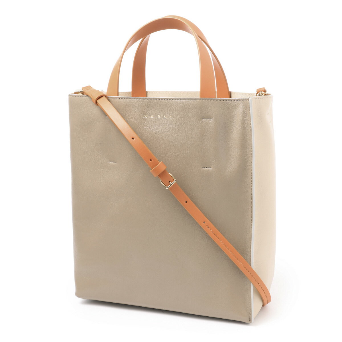 【アウトレット】マルニ MARNI トートバッグ 2WAY ショルダーバッグ ベージュ shmp0018u1 p2644 zo302 MUSEO SOFT SMALL【返品送料無料】 2023SS