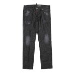 ディースクエアード DSQUARED2 ボタンフライジーンズ ブラック s74lb1228 s30357 900 BLACK CLEAN WASH SKATER JEANS【返品送料無料】[2023AW]