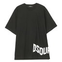 【4/1限定!当選確率1/2!MAX100%POINT BACK!※要エントリー】ディースクエアード DSQUARED2 クルーネック半袖Tシャツ ブラック メンズ s74gd1090 s23009 900 D2 SLOUCH T-SHIRT【あす楽対応_関東】【返品送料無料】【ラッピング無料】