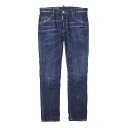 【アウトレット】ディースクエアード DSQUARED2 ボタンフライジーンズ ブルー s74lb1231 s30342 470 24SEVEN SKATER JEAN【返品送料無料】[2023SS]