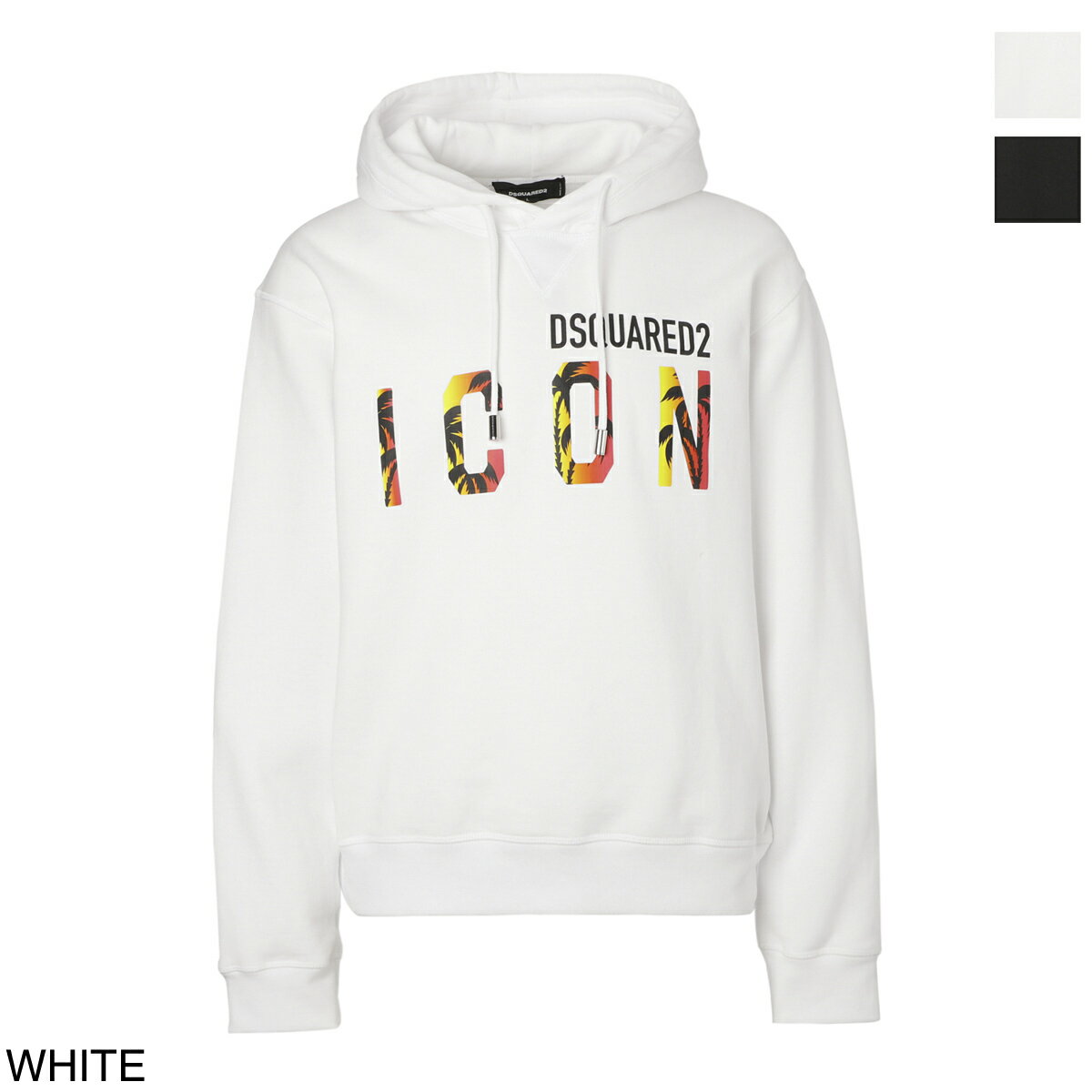 【2万円均一】ディースクエアード DSQUARED2 フーデッドパーカ メンズ s79gu0096 s25516 100 ICON SUNSET HOODIE【返品送料無料】【ラッピング無料】[2023SS]