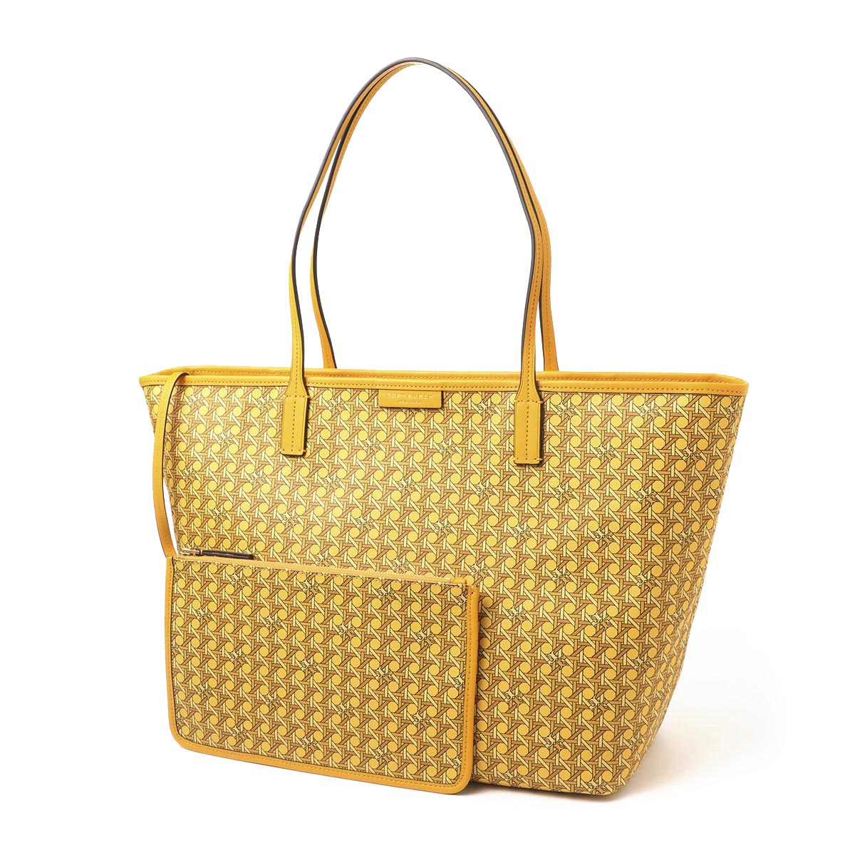 【アウトレット】トリーバーチ TORY BURCH トートバッグ イエロー レディース 145634 800 BASKETWEAVE バスケットウィーブ【あす楽対応_関東】【返品送料無料】【ラッピング無料】[2023SS]のサムネイル