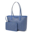 トリーバーチ TORY BURCH トートバッグ ブルー 147748 454 BASKETWEAVE バスケットウィーブ【返品送料無料】 2023SS