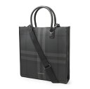 【アウトレット】バーバリー BURBERRY トートバッグ ショルダーバッグ グレー 8062951 charcoal【返品送料無料】 2023SS