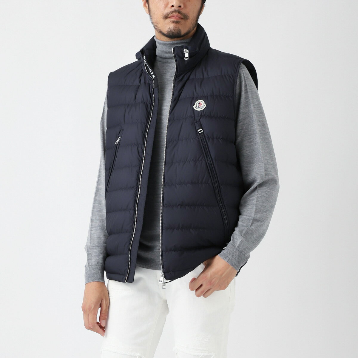 【5/20限定!当選確率1/2!MAX100%POINT BACK! 要エントリー】モンクレール MONCLER ダウンベスト ジレ ブルー メンズ 大きいサイズあり albyt 1a00060 54a81 778 ALBYT【返品送料無料】【ラッピ…