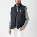 【4/20限定 当選確率1/2 MAX100 POINT BACK ※要エントリー】モンクレール MONCLER ダウンベスト ジレ ブルー メンズ 大きいサイズあり albyt 1a00060 54a81 778 ALBYT【返品送料無料】【ラッピング無料】 2023SS