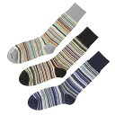 ポール・スミス 靴下 メンズ ポールスミス Paul Smith 靴下 3足セット ソックス マルチカラー m1a sock jpackm 1a MEN SOCK 3 PACK【返品交換不可】[2023AW]