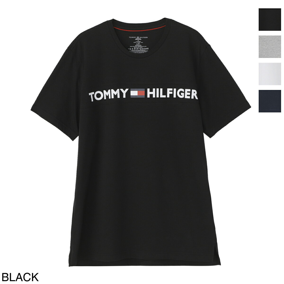 【5/15限定!当選確率1/2!MAX100%POINT BACK!※要エントリー】トミーヒルフィガー TOMMY HILFIGER クルーネックTシャツ メンズ 09t3928 001【返品送料無料】【ラッピング無料】