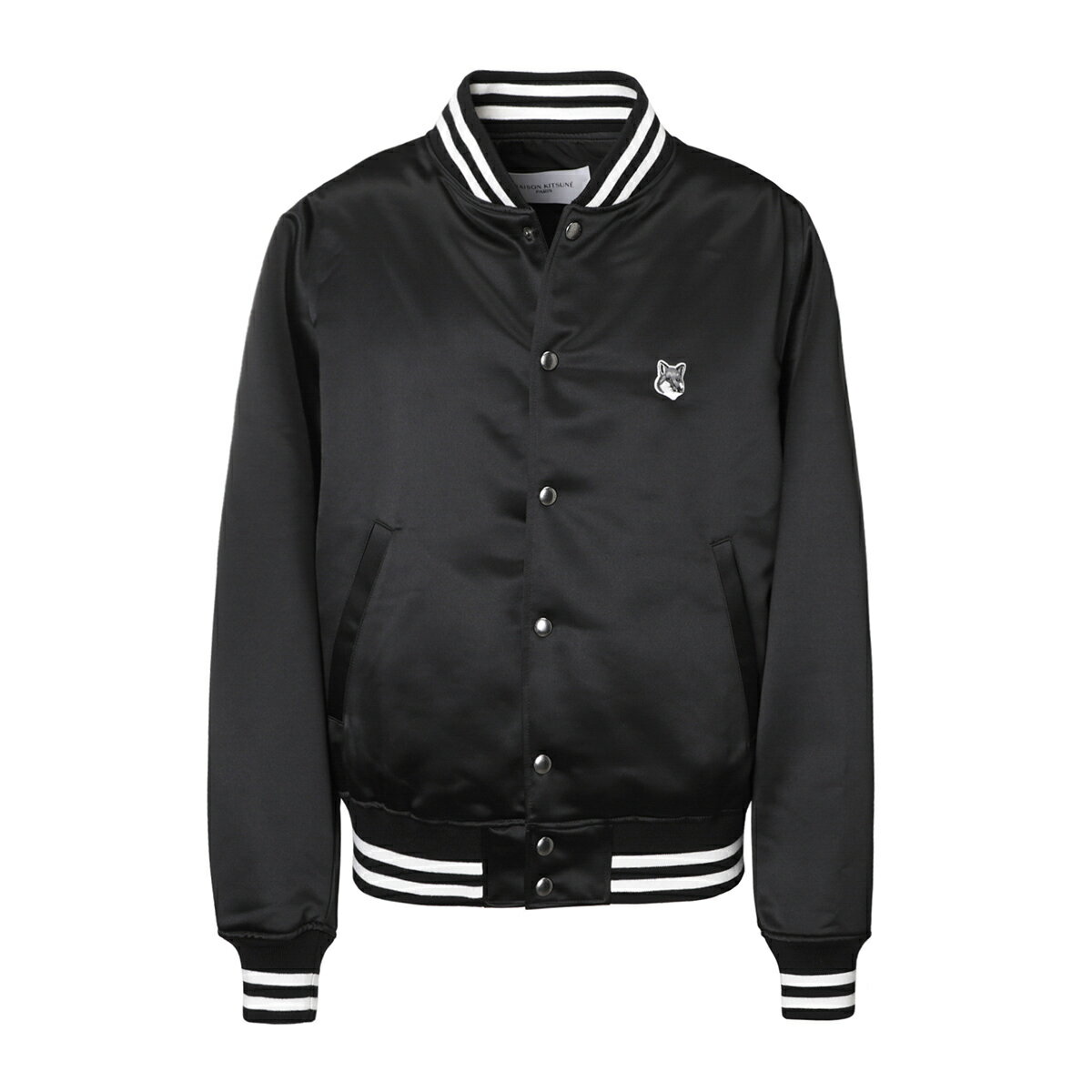 【アウトレット】【P5倍！8/17 10時~8/31 10時まで】メゾンキツネ MAISON KITSUNE ブルゾン テディジャケット ブラック メンズ km02233wq0052 black【あす楽対応_関東】【返品送料無料】【ラッピング無料】[2023SS]のサムネイル