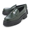 【アウトレット】セリーヌ CELINE ローファー グリーン メンズ 大きいサイズあり 35010 3602c 31bt CHUNKY PENNY LOAFER 45【返品送料無料】【ラッピング無料】