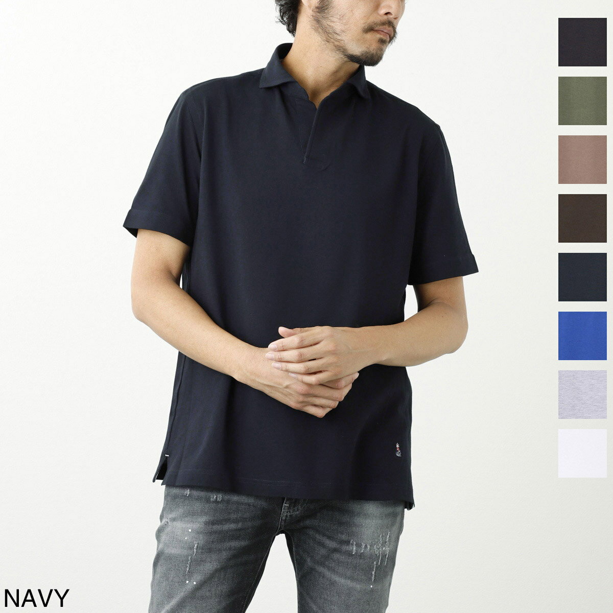 ギローバー GUY ROVER 半袖ポロシャツ スキッパーポロシャツ メンズ 3350pc221 531500 5 JERSEY【あす楽対応_関東】【返品送料無料】【ラッピング無料】[2023SS]のサムネイル