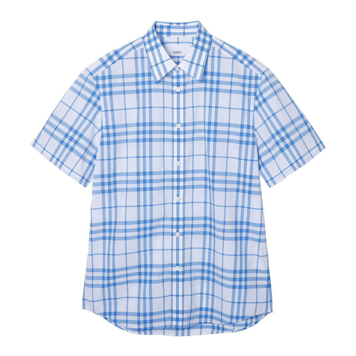 バーバリー BURBERRY 半袖シャツ ブルー メンズ 8069048 opticwhite ip check【あす楽対応_関東】【返品送料無料】【ラッピング無料】[2023SS]のサムネイル