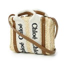 クロエ バッグ 【アウトレット】クロエ Chloe トートバッグ 2WAY ショルダーバッグ ブラウン chc23up235k41 25m tan WOODY MINI【返品送料無料】[2023SS]