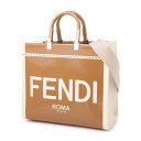 【20万円均一】フェンディ FENDI トートバッグ 2WAY ブラウン 8bh386 ant7 f1lg2 FENDI SUNSHINE MEDIUM【返品送料無料】[2023SS]