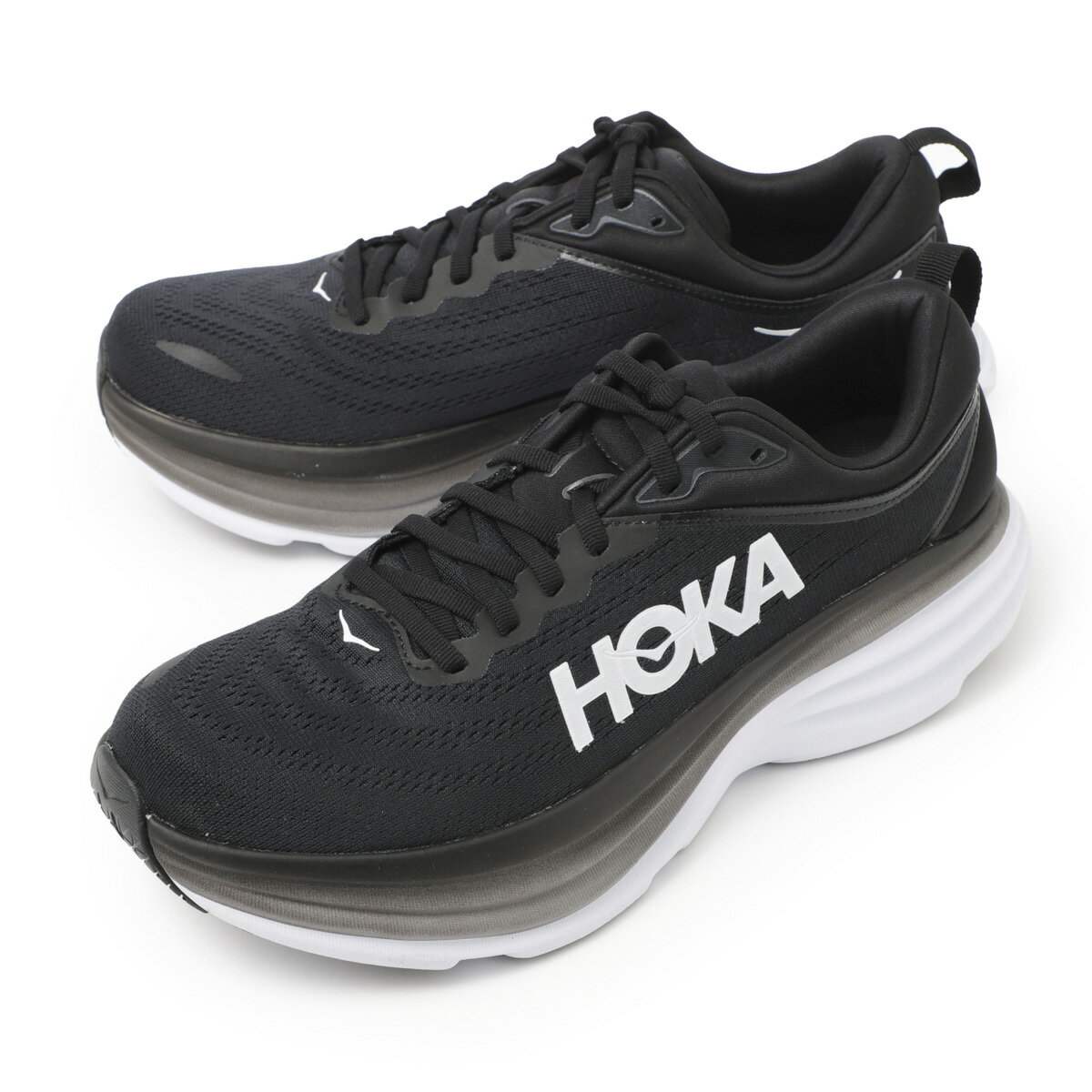 ホカ オネオネ HOKA ONE ONE スニーカー ブラック 1123202 bwht BONDI 8