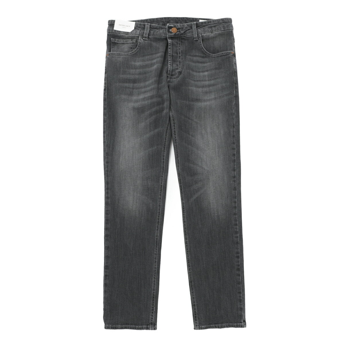 アントレアミ entre amis ボタンフライジーンズ ブラック 8177 344l4000 5 TK DENIM CORTO