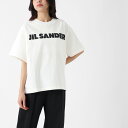 【5/10限定 当選確率1/2 MAX100 POINT BACK ※要エントリー】【アウトレット】ジルサンダー JIL SANDER クルーネックTシャツ ホワイト j02gc0001 j45148 102【返品送料無料】 2023SS