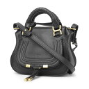 クロエ ミニバッグ レディース 【アウトレット】クロエ Chloe ハンドバッグ 2WAY ブラック chc23ss595i31 001 black MARCIE MINI DOUBLE【返品送料無料】[2023SS]