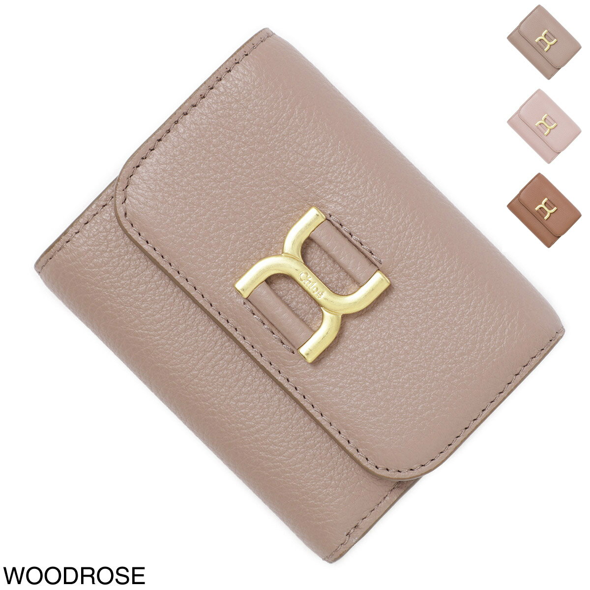 クロエ 三つ折り財布 レディース クロエ Chloe 3つ折り財布 小銭入れ付き chc23ap099i31 527 woodrose MARCIE【返品送料無料】[2023AW]