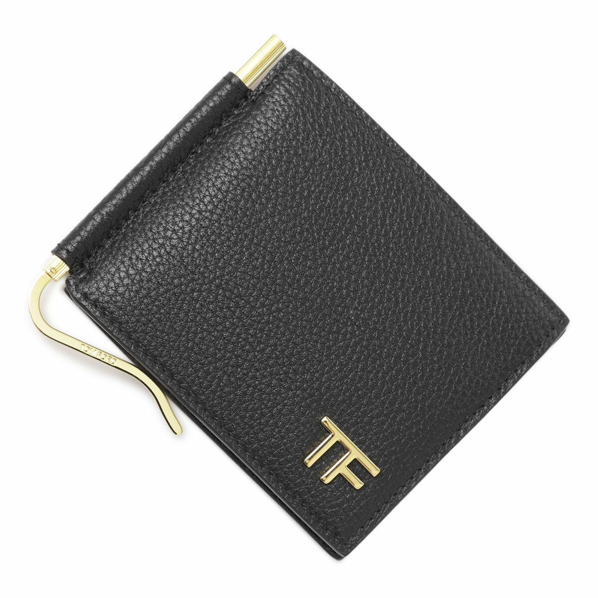 トムフォード TOM FORD マネークリップ 2つ折り財布 ブラック yt231 lcl158g 1n001