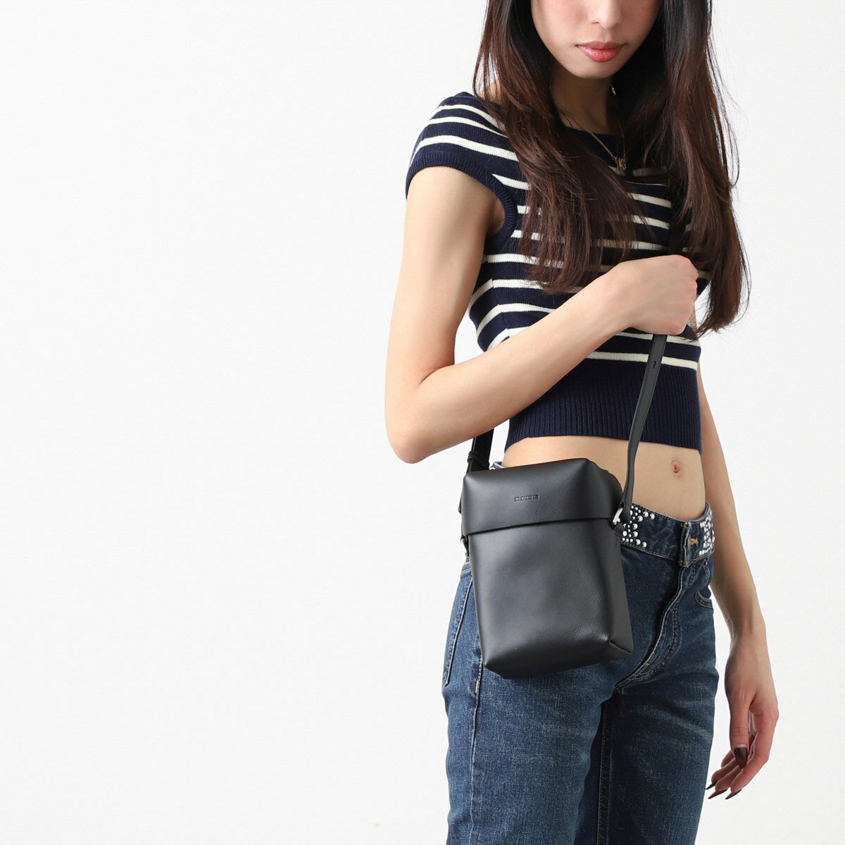 ジルサンダー JIL SANDER クロスボディバッグ ブラック メンズ j26wg0012 p5713 001 LID CROSSBODY SM【あす楽対応_関東】【返品送料無料】【ラッピング無料】