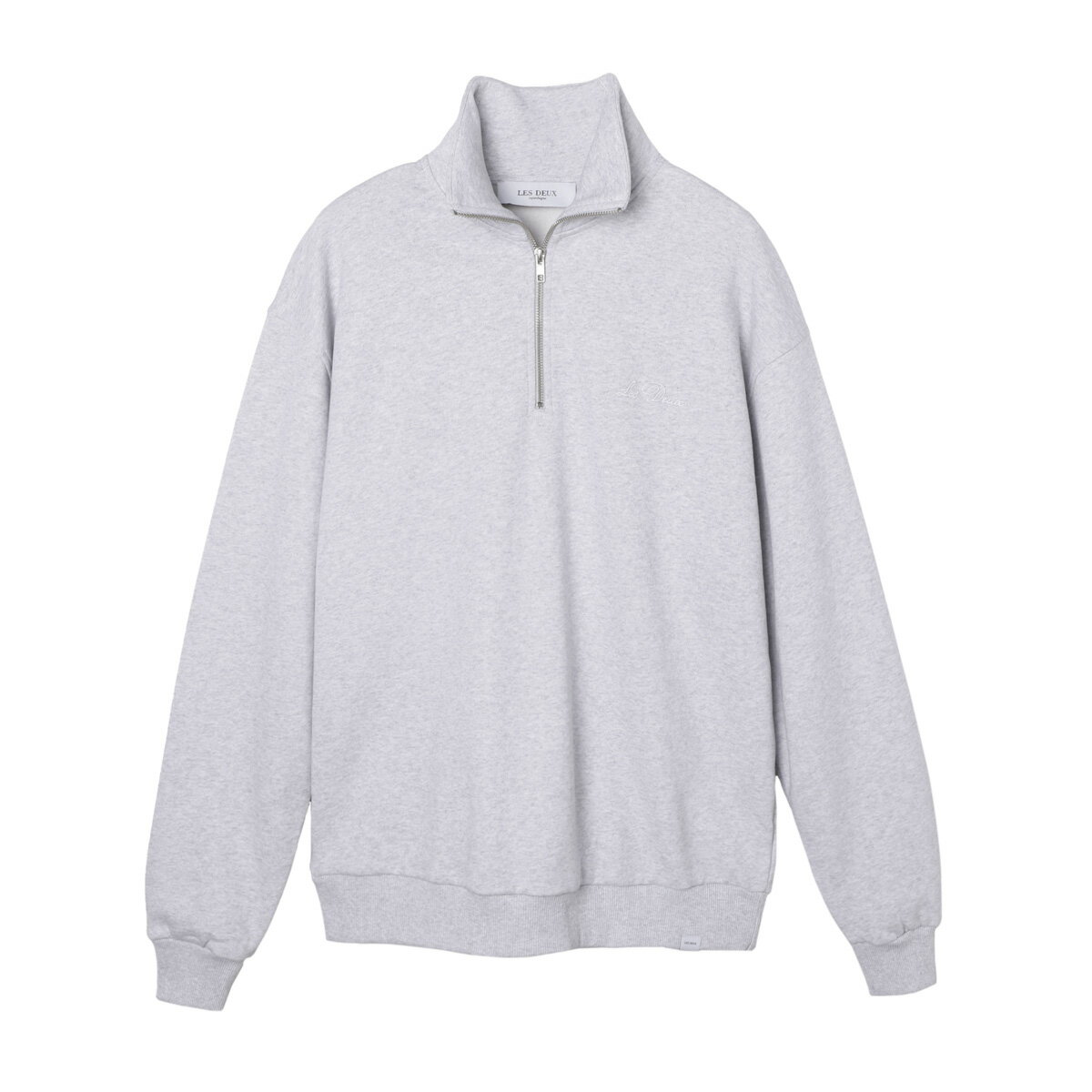 レドゥ Les Deux ハーフジップ スウェット グレー メンズ ldm200134 230201 CREW HALF-ZIP SWEATSHIRT