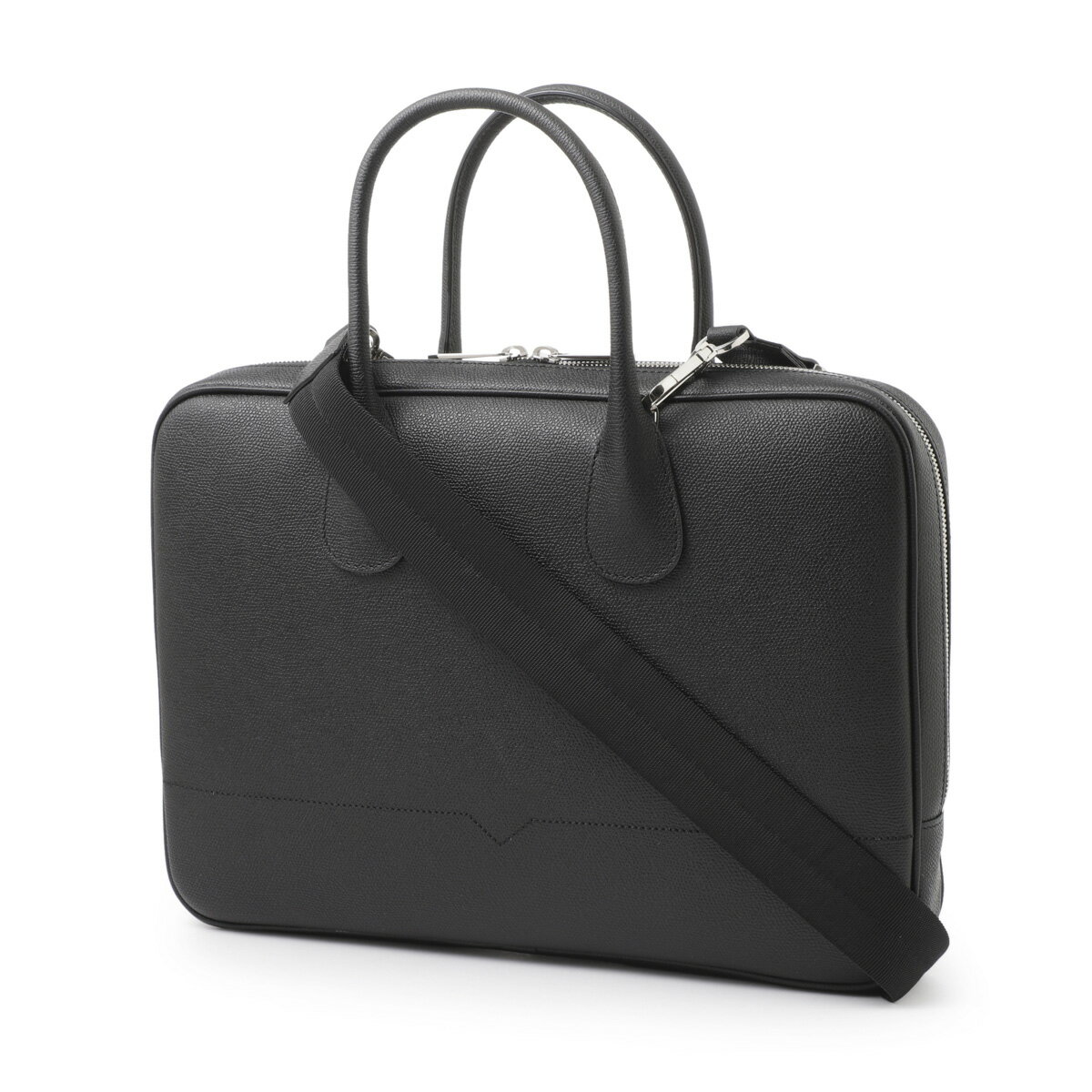 ヴァレクストラ Valextra ブリーフケース ブラック mbml0094028lrl99 028 nn NEW MY LOGO BRIEFCASE WITH ZIP V4M94 028【返品送料無料】[2023AW]