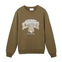 メゾンキツネ MAISON KITSUNE スウェット グリーン lm00305km0001 khaki CAMPUS FOX REGULAR SWEATSHIRT【返品送料無料】 2023AW